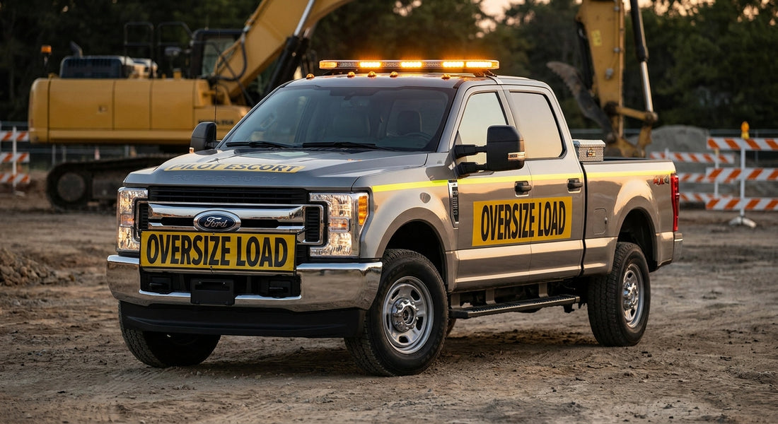 Light bars for construction pilot and escort vehicles