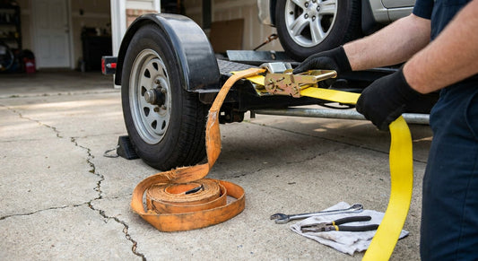 How to replace worn tow dolly straps