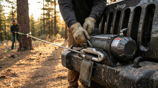 How to spool a winch cable without kinking