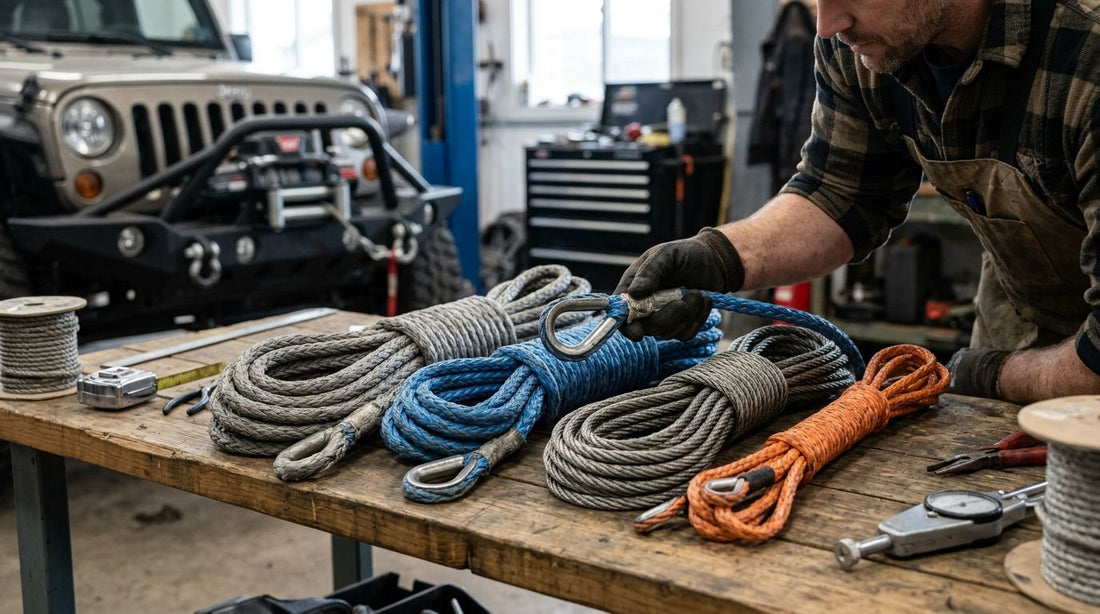 Winch rope breaking strength by diameter 2026
