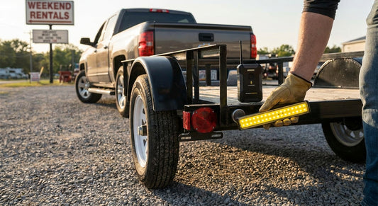 Wireless tow light kits for weekend trailer rentals