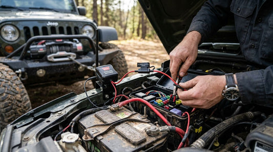 How to connect a wireless winch remote to an ignition-off circuit