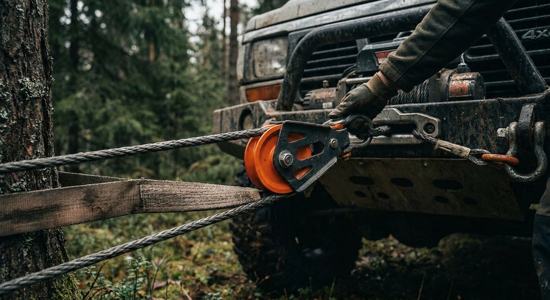 How to rig a snatch block for vehicle recovery