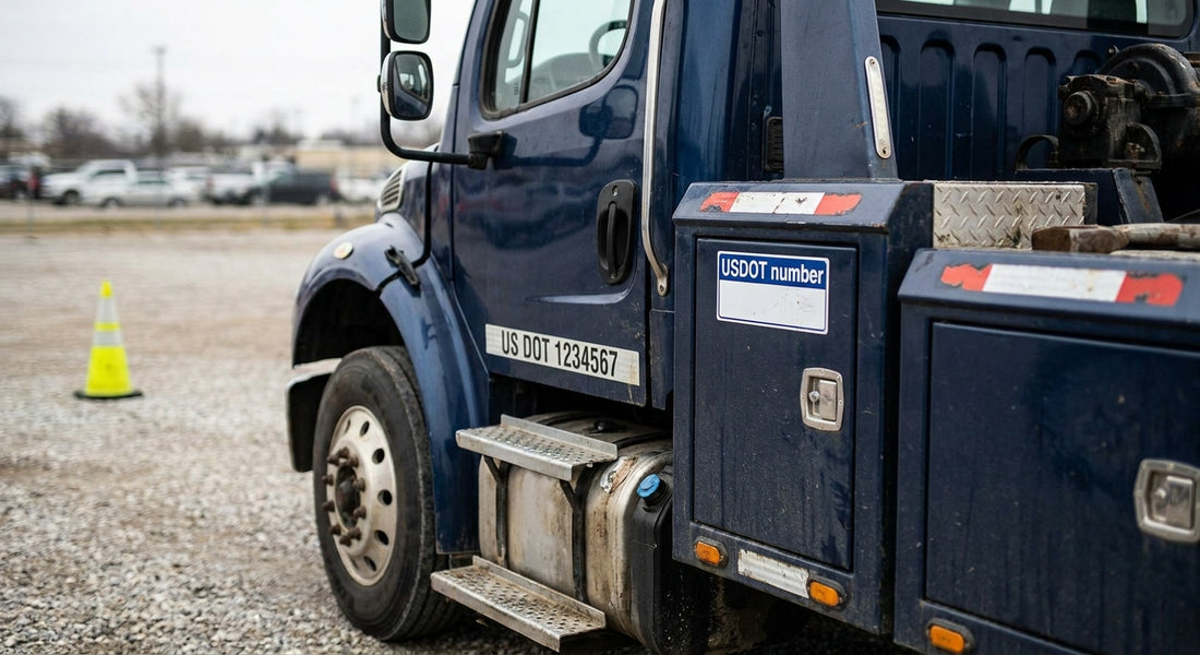 DOT safety decals for tow trucks and wreckers