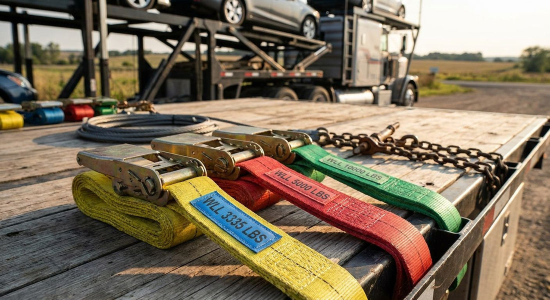 Car hauler straps ranked by working load limit in 2026
