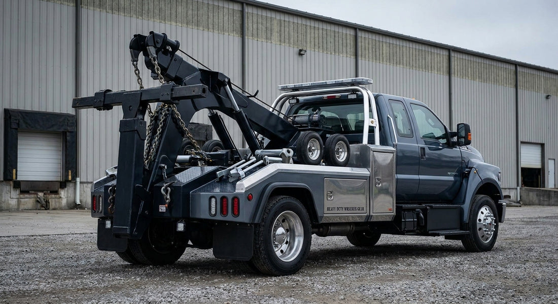 Heavy-duty wrecker accessories for medium-duty trucks