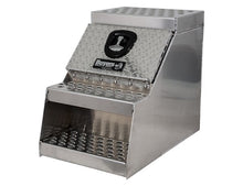 Buyers Aluminum Step Box - Heavy Duty - Diamond Tread - 24 x 28 x 18 Inches