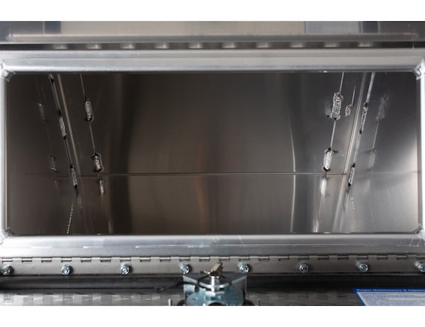 Buyers Aluminum Step Box - Heavy Duty - Diamond Tread - 24 x 28 x 24 Inches