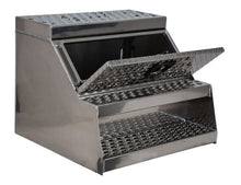 Buyers Aluminum Step Box - Heavy Duty - Diamond Tread - 24 x 28 x 30 Inches