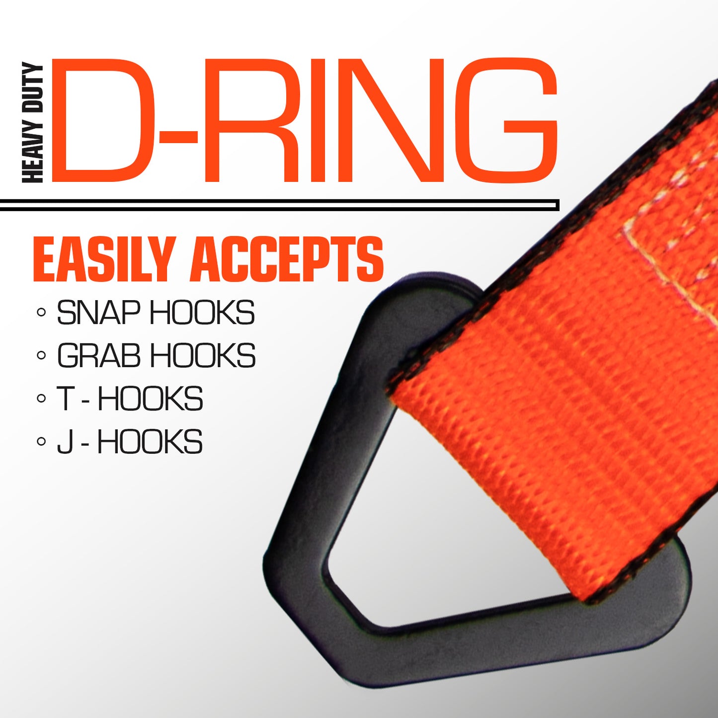 VULCAN Car Tie Down Axle Strap with Wear Pad - 2 Inch x 36 Inch - 4 Pack - PROSeries - 3,300 Pound Safe Working Load