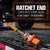 VULCAN Axle Tie Down Combo Strap with Snap Hook Ratchet - 2 Inch x 114 Inch - 4 Pack - PROSeries - 3,300 Pound Safe Working Load