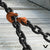 VULCAN Binder Chain Tie Down with Grab Hooks - Grade 80 - 3/8 Inch x 20 Foot - 7,100 Pound Safe Working Load