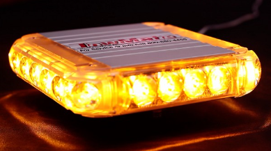 8-Sided LED Mini Bar - Amber - Magnetic Mount