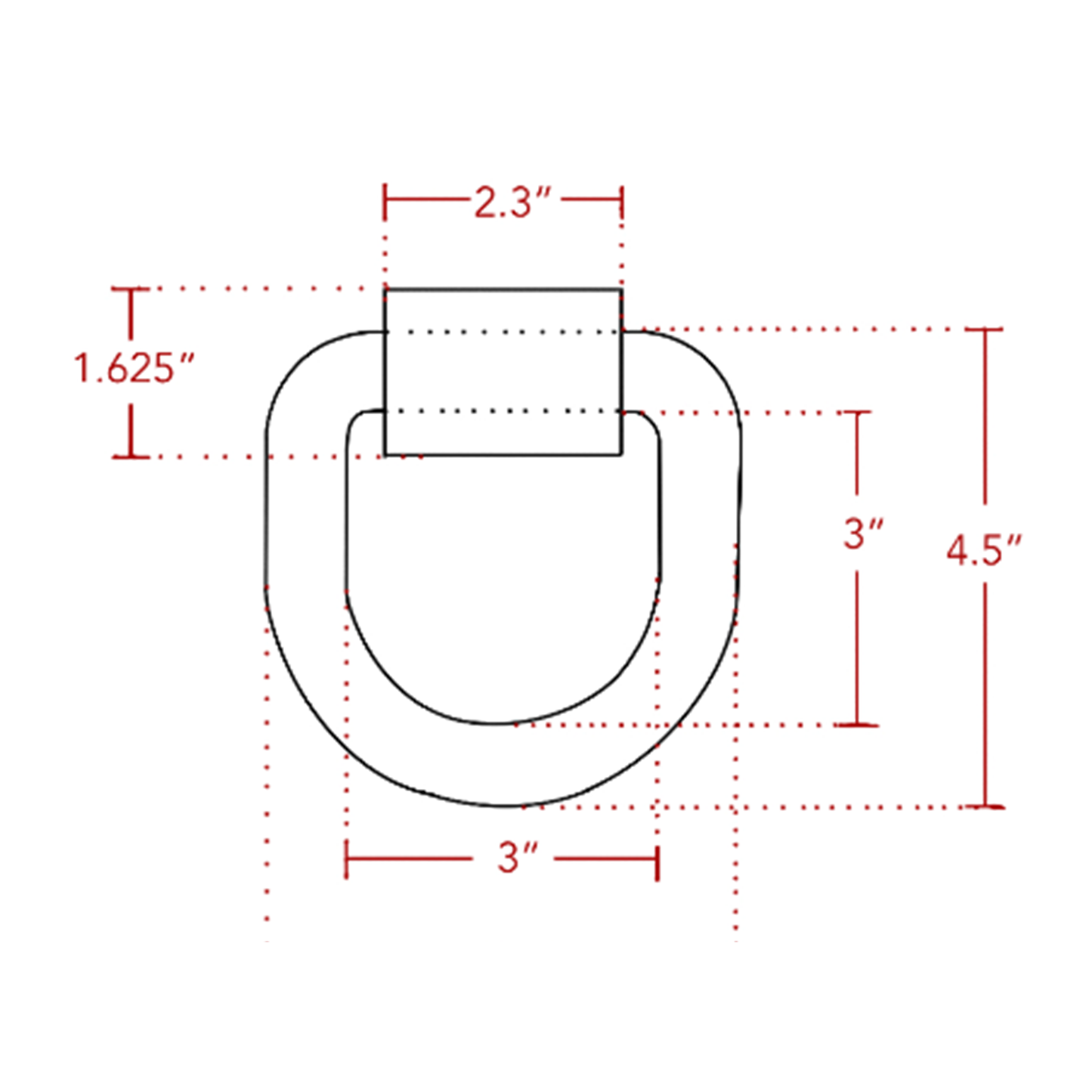 3/4 Inch Weld-On Bull Ring