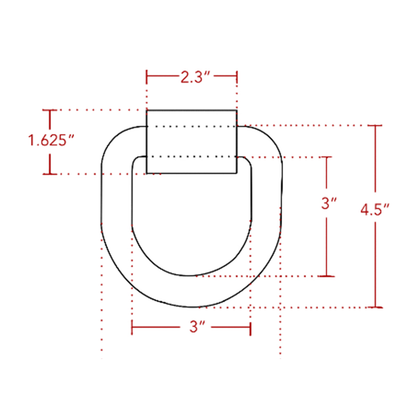 3/4 Inch Weld-On Bull Ring