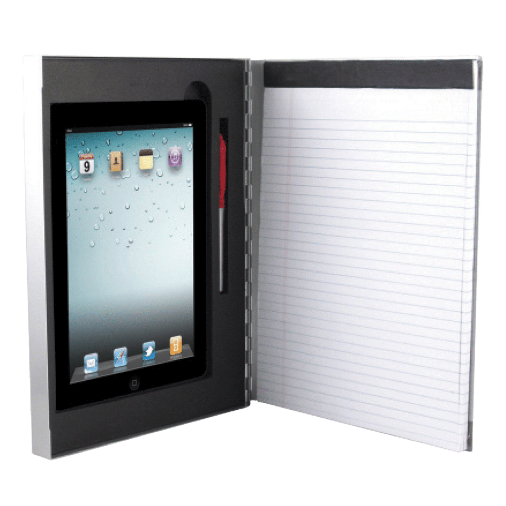 Silver Aluminum Padfolio Clipboard - iPad 2 or 3