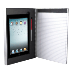 Silver Aluminum Padfolio Clipboard - iPad 2 or 3