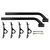Universal Offset Tube Fender Mounting Kit - One Complete Side