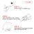 VULCAN Car Tie Down Strap Only - RTJ Hooks - 96 Inch - 4 Pack - Silver Series - 3,300 Pound Safe Working Load