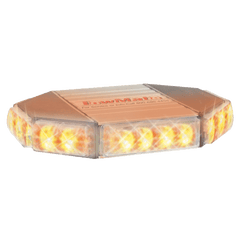 8-Sided LED Mini Bar - Amber - Permanent Mount