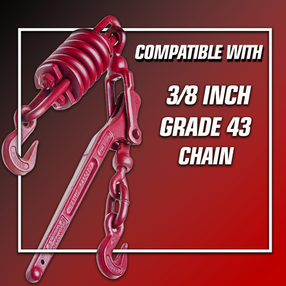 3/8 Inch Spring Binder  - Safe Working Load 5400 Lbs. - Fits 3/8 Inch G43 Chain - Pack of 2