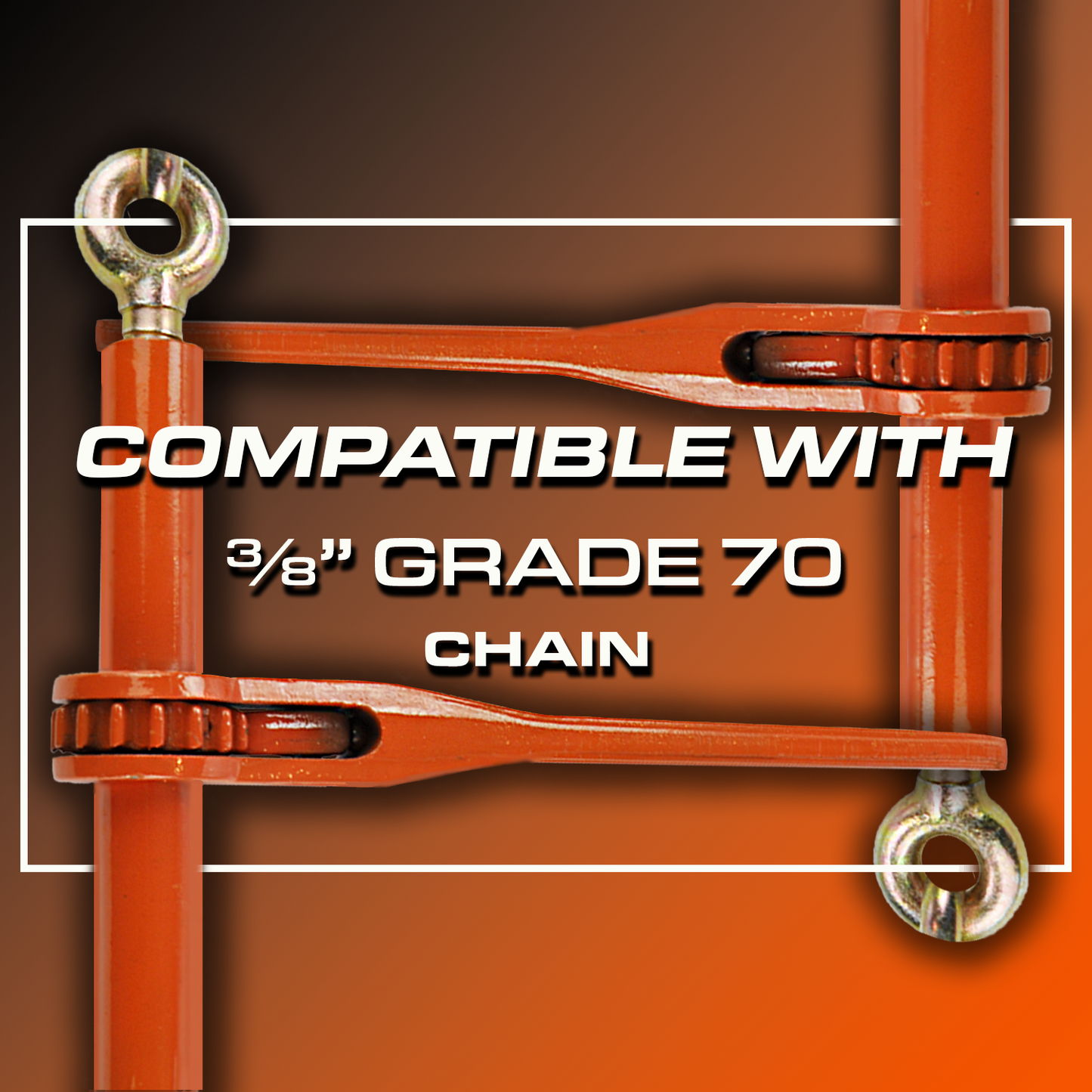 VULCAN Compactor Ratcheting Turnbuckle - Ratchet Style Load Binder with Two Heavy Duty Eye Bolts - No Hooks - 7,100 Pound Safe Working Load