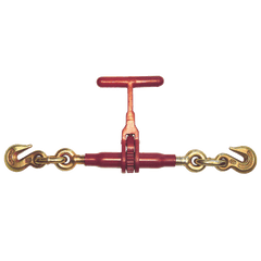 Durabilt Ratchet Style T-Handle Load Binder with 2 Grab Hooks - 6,600 Pound Safe Working Load (For 3/8
