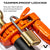 VULCAN Folding Handle Load Binder (Two Pack) with Grab Hook/Slip Hook - Ratchet Style - 6,600 Pound Safe Working Load (Works with 5/16 Inch or 3/8 Inch Grade 70 and Grade 80 Chain) - 4 Pack