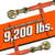 VULCAN Chain and Load Binder Kit - (2) Grade 70 1/2 Inch x 20 Foot Chains And (2) Ratchet Load Binders - 9,200 Pound Safe Working Load