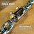 VULCAN Security Chain and Lock Kit - Premium Case-Hardened - 3/8 Inch x 9 Foot (+/- 1.5 Inches) - Chain Cannot Be Cut with Bolt Cutters or Hand Tools