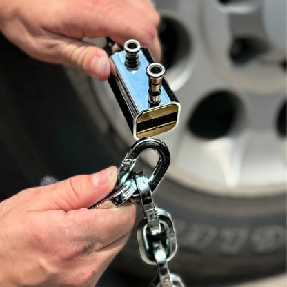 VULCAN Security Chain and Lock Kit - Premium Case-Hardened - 3/8 Inch x 3 Foot (+/- 1.5 Inches) - Chain Cannot Be Cut with Bolt Cutters or Hand Tools