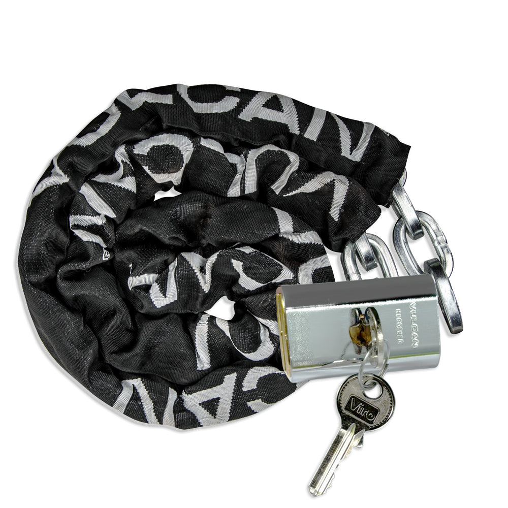 VULCAN Security Chain and Lock Kit - Premium Case-Hardened - 5/16 Inch x 6 Foot (+/- 1.5 Inches) - Chain Cannot Be Cut with Bolt Cutters or Hand Tools
