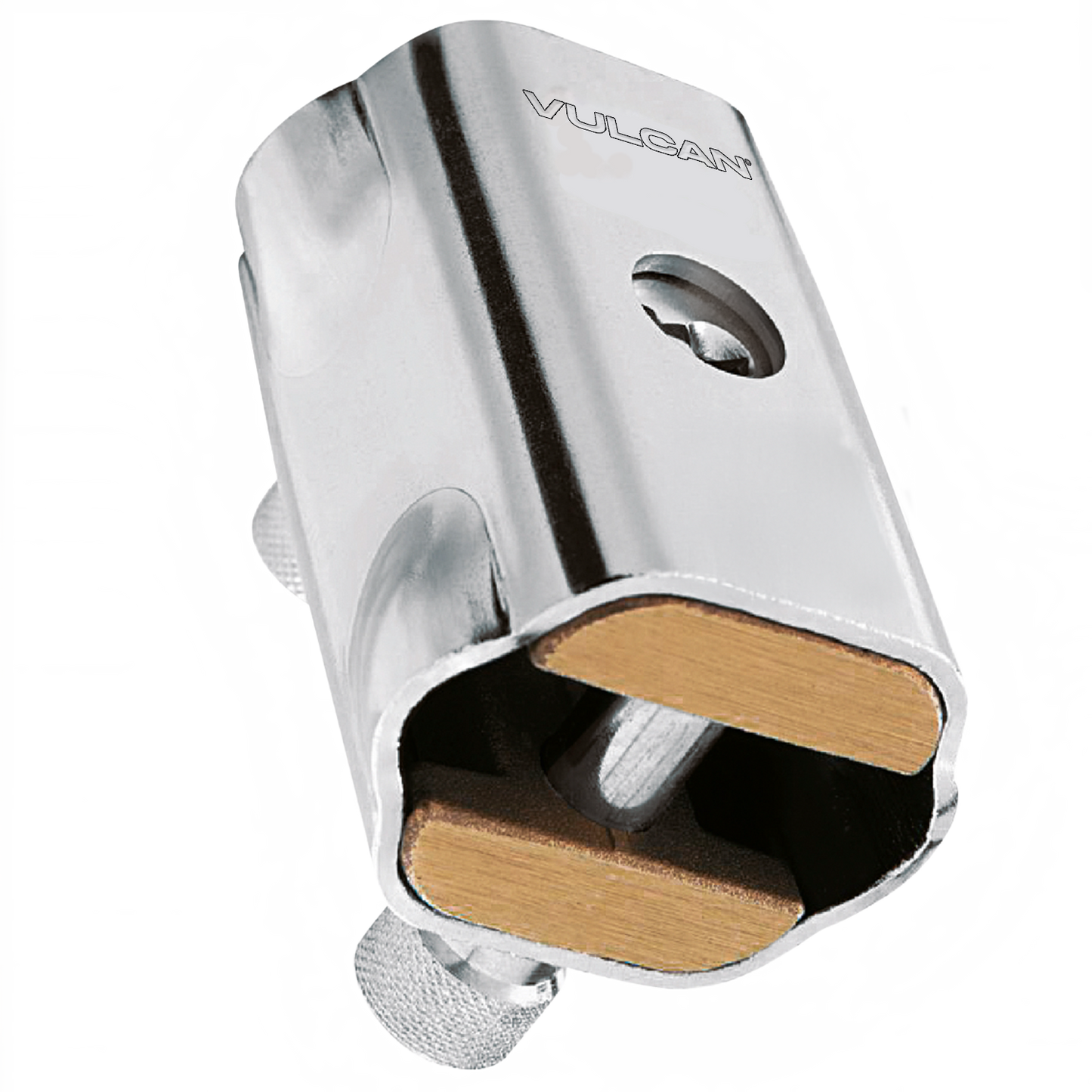 VULCAN Security Chain and Lock Kit - Premium Case-Hardened - 3/8 Inch x 3 Foot (+/- 1.5 Inches) - Chain Cannot Be Cut with Bolt Cutters or Hand Tools
