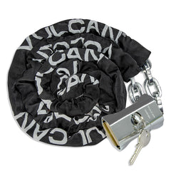 VULCAN Security Chain and Lock Kit - Premium Case-Hardened - 3/8 Inch x 9 Foot (+/- 1.5 Inches) - Chain Cannot Be Cut with Bolt Cutters or Hand Tools