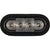Green 6 Inch Oval Recessed LED Strobe Light with Quad Flash