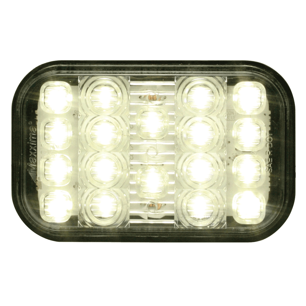 LED Back Up Light Grommett Mount Rectangular
