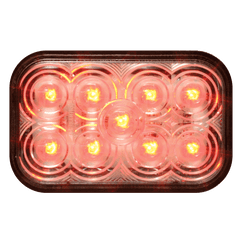 LED Stop Turn Tail Light - Red with Clear Lens
