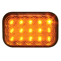 LED Amber Turn  Light Grommett Mount Rectangular