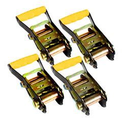 VULCAN Ratchet Buckle - 2 Inch Wide Handle - 3,300 Pound Safe Working Load - Pack of 4