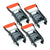 VULCAN Ratchet Buckle - 2 Inch Wide Handle - Silver Series - 3,300 Pound Safe Working Load - Pack of 4