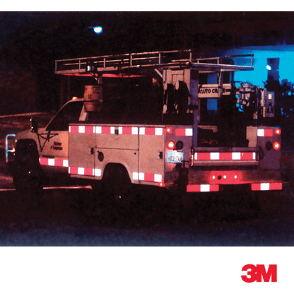 Reflective Tape - 2 Inch x 150' Roll - Alternating Red/White