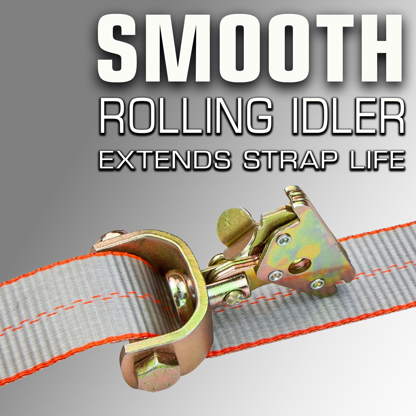 VULCAN Car Tie Down - E Track Idler 3-Cleat - 120 Inch - Silver Series - 3,300 Pound Safe Working Load - 4 Pack