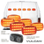 Flasher Set - (4) Amber, (2) Red (H.D. Flat Back)