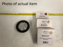 Maxxima 4 Inch Round White Back Up Flange Mount Lightning Series - Scratch And Dent
