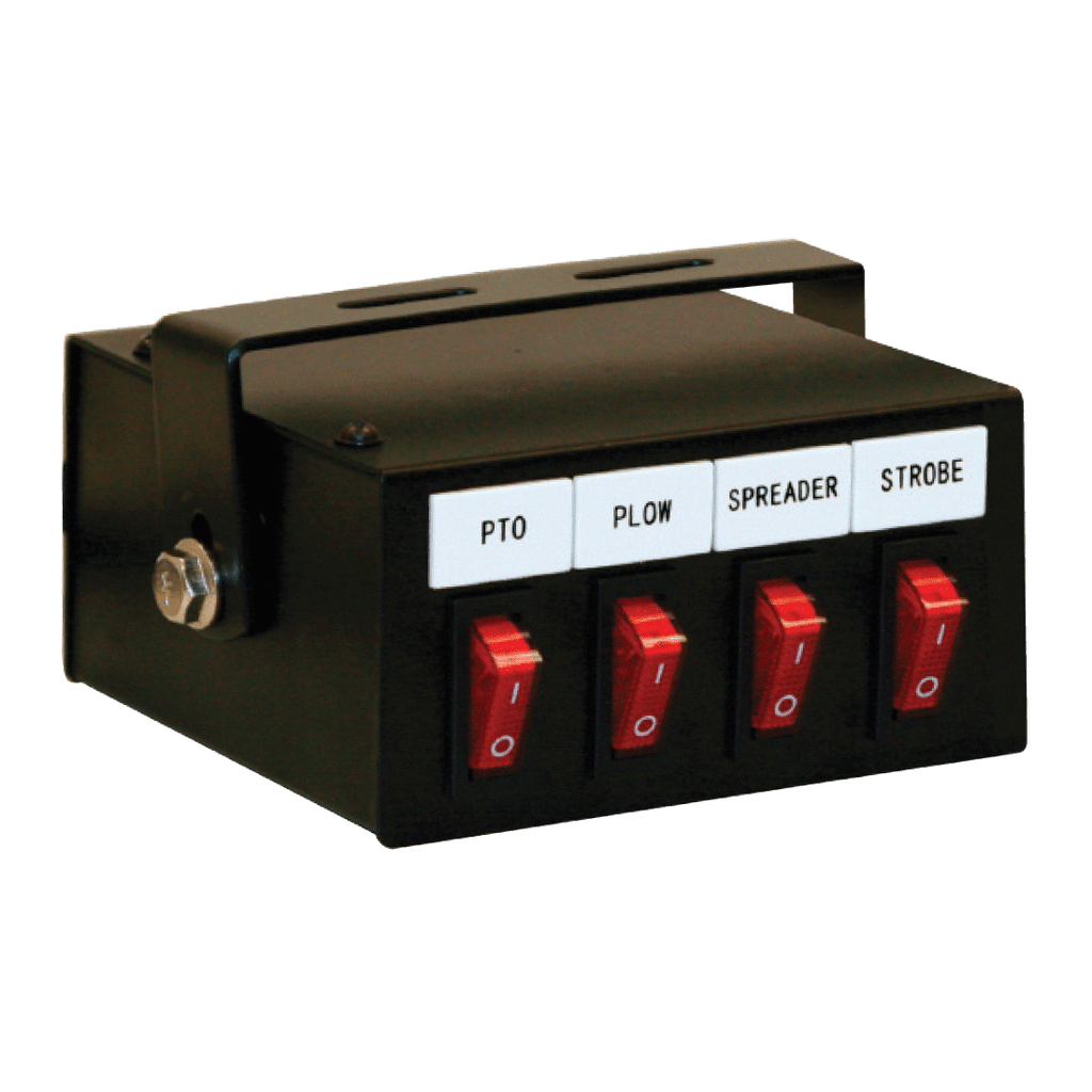 Audio Rocker Switch Box Four Function Illuminated Rocker Switch Box – TrucknTow, Inc