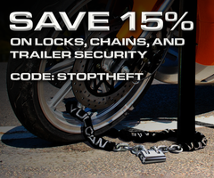 Save 15% On Locks, Chains & Trailer Security