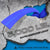 VULCAN Winch Strap with Flat Hook - 4 Inch x 30 Foot - 10 Pack - Classic Blue - 5,000 Pound Safe Working Load