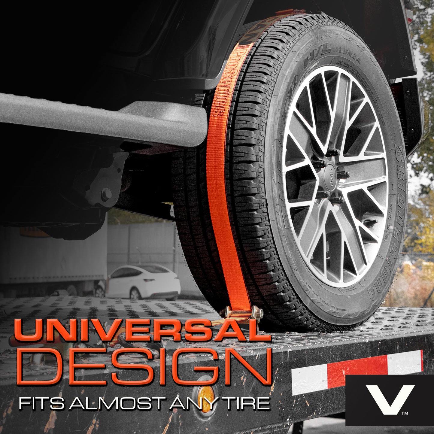 VULCAN Car Tie Down - E Track Idler 3-Cleat - 120 Inch - PROSeries - 3,300 Pound Safe Working Load - 4 Pack