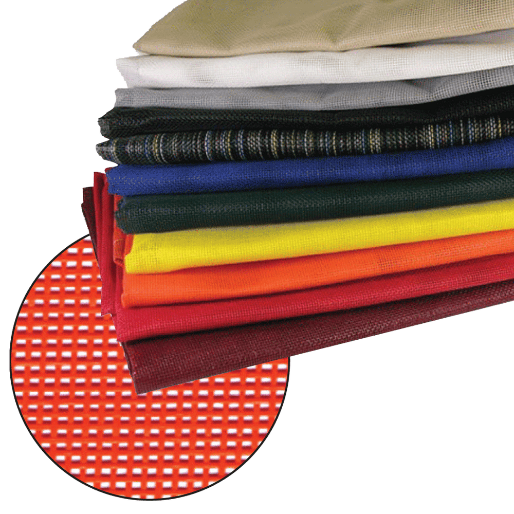 Heavy Duty Vinyl Coated Mesh Tarp - Red - 6 Foot x 8 Foot