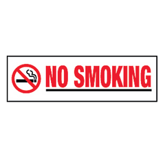 No Smoking Decal - 1.5 Inch x 5 Inch
